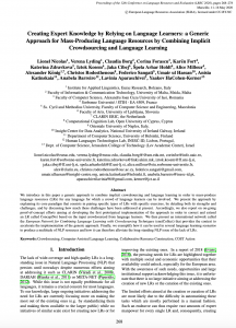 Creating Expert Knowledge by Relying on Language Learners: a Generic Approach for Mass-Producing Language Resources by Combining Implicit Crowdsourcing and Language Learning