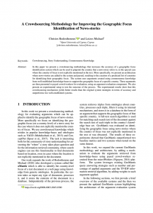 A Crowdsourcing Methodology for Improved Geographic Focus Identification of News-Stories